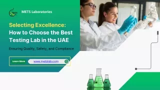 How to Choose the Best Testing Lab in the UAE