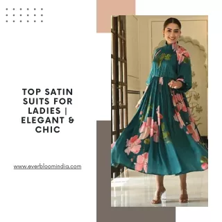 Top Satin Suits for Ladies  Elegant & Chic