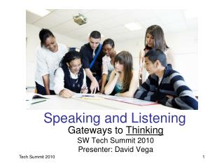 Tech Summit: Literacy Focus on Speaking & LIstening