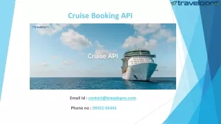 Cruise Booking API