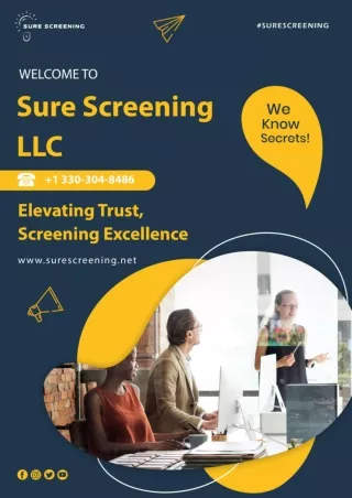 Elevating Trust, Screening Excellence - Sure Screening LLC