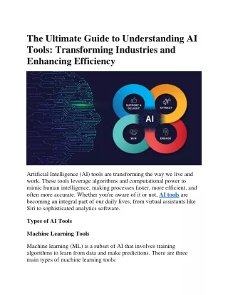 The Ultimate Guide to Understanding AI Tools