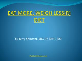 Eat more weigh less Cookbook 2013