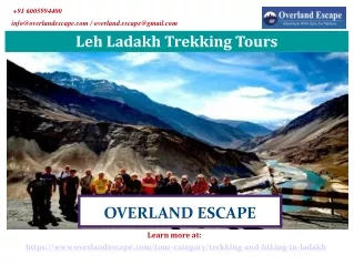 Leh Ladakh Trekking Tours