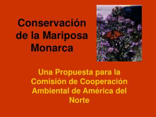 Conservación de la Mariposa Monarca