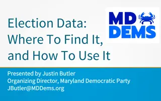 Understanding Election Data and Voter Activation Network in Maryland