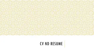 Guidelines for Crafting an Effective Resume