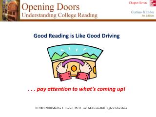 Good Reading is Like Good Driving