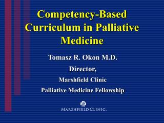Competency-Based Curriculum in Palliative Medicine