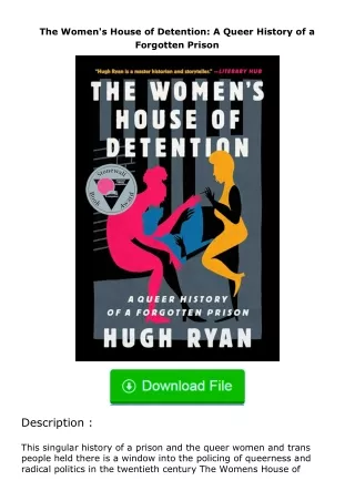(❤️pdf)full✔download The Women's House of Detention: A Queer History of a Forg