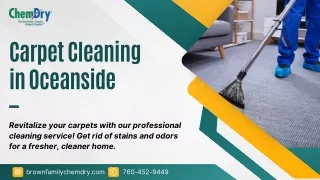 Choose The Best And Professional Carpet Cleaning in Oceanside
