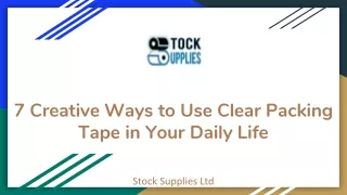 7 Creative Ways to Use Clear Packing Tape in Your Daily Life