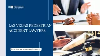 Las Vegas Pedestrian Accident Lawyers | Benson & Bingham
