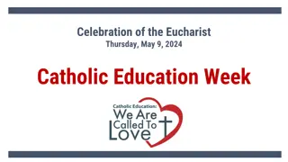 Catholic Education Week Celebratory Eucharist