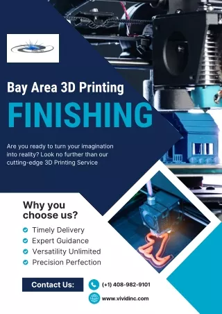 Bay Area 3D print finishing
