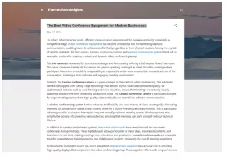 The Best Video Conference Equipment for Modern Businesses