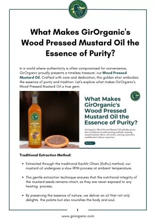 Wood Pressed Mustard Oil