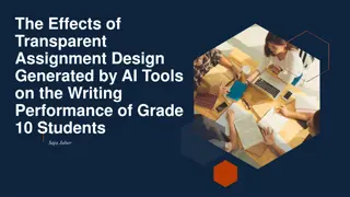 The Impact of AI-Generated Transparent Assignment Design on Grade 10 Students' Writing Performance