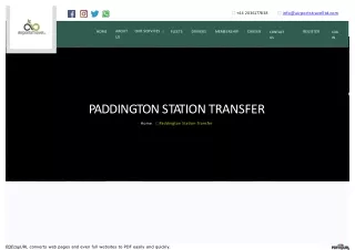 Paddington Station Transfer Services