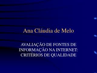 Ana Cláudia de Melo