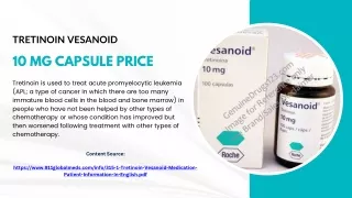 Tretinoin Vesanoid 10 mg Capsule Price