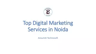 Top Digital Marketing Services in Noida