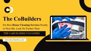 The Cobuilders | Simplify Your Life with Booking Online House Cleaning Services