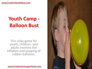 Youth Camp - Balloon Bust