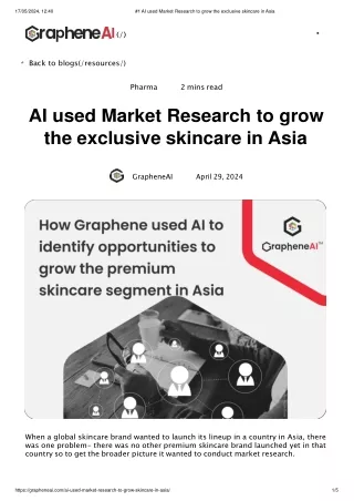 #1 AI used Market Research to grow the exclusive skincare in Asia (1)