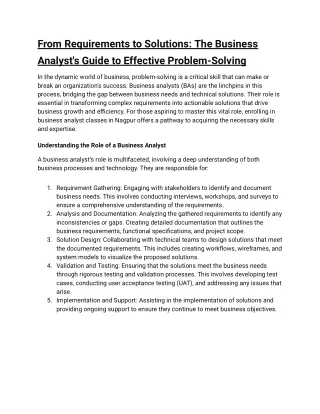 From Requirements to Solutions_ The Business Analyst's Guide to Effective Problem-Solving (1)