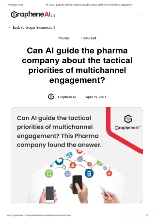 #1 Can AI guide the pharma company about the tactical priorities of multichannel engagement_ (1)