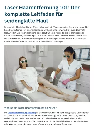 Laser Haarentfernung 101 Der komplette Leitfaden für seidenglatte Haut