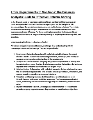 From Requirements to Solutions_ The Business Analyst's Guide to Effective Problem-Solving (1)