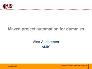 Maven project automation for dummies