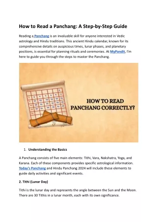 How to Read a Panchang_ A Step-by-Step Guide