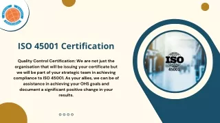 ISO 45001 Certification