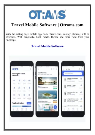 Travel Mobile Software Otrams.com