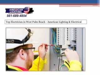 Top Electrician in West Palm Beach - American Lighting & Electrical