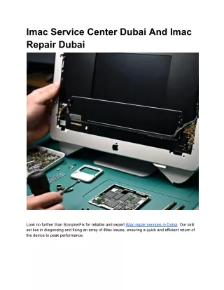 Imac Service Center Dubai