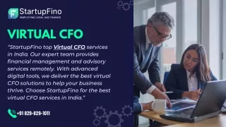 Virtual CFO Services StartupFino