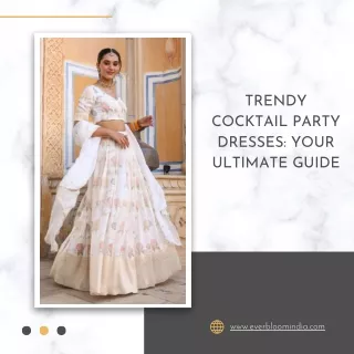 Trendy Cocktail Party Dresses Your Ultimate Guide