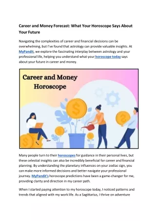 Career and Money Forecast_ What Your Horoscope Says About Your Future