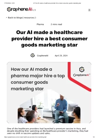 #1 Our AI made a healthcare provider hire a best consumer goods marketing star (1)