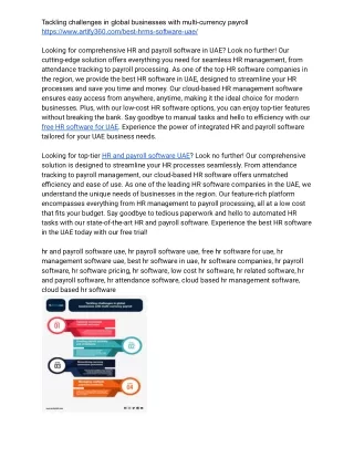 Elevate Efficiency: HR Related Software UAE