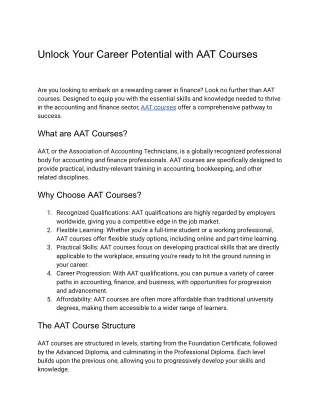 aat courses