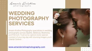 Wedding Photography Services - Amaris Kristina Photography