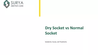 DrySocket vs NormalSocket