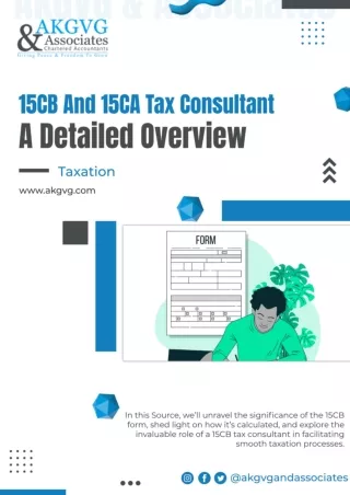 15CB And 15CA Tax Consultant: A Detailed Overview