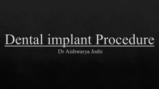 Dental implant procedure