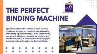 How to Choose the Perfect Binding Machine for Your Business